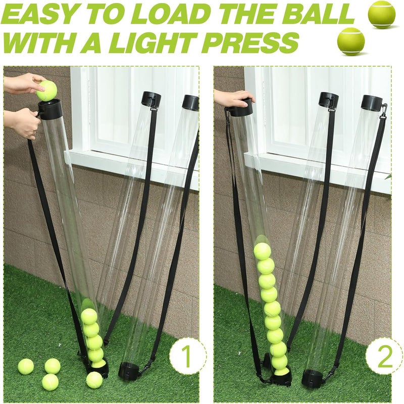 Jerify 3 Pcs Tennis Ball Tube Pickup Picker Holds 18 Balls with Shoulder Strap for Tennis Balls Pickup Collector, Carrier, Dispenser - Image 4